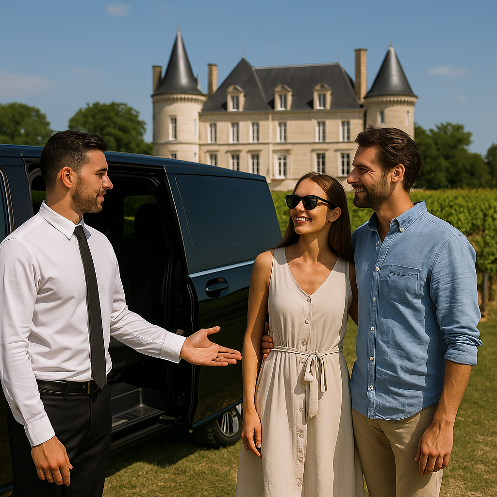 Wine Tour Bordeaux en VTC avec chauffeur privé haut de gamme dans les vignobles